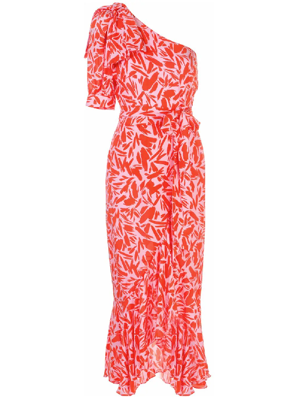 veronica beard one shoulder dress