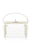 Gu De Water Stamped Leather And Pvc Top Handle Bag In White