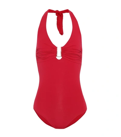 Melissa Odabash Tampa Red Halterneck Swimsuit