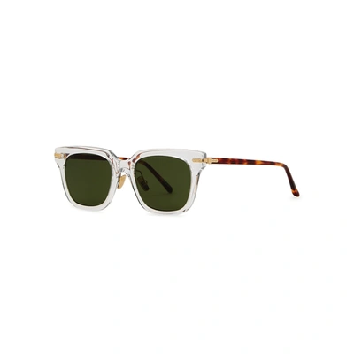 Linda Farrow Luxe Empire Wayfarer-style Sunglasses In Green