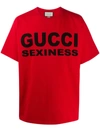 Gucci Sexiness Red Cotton T-shirt