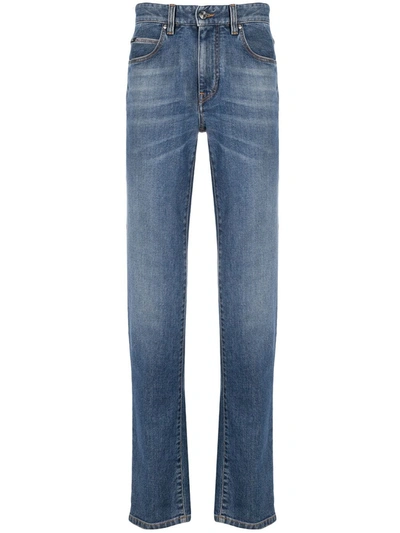 Ermenegildo Zegna Mid-rise Straight-leg Jeans In Blue