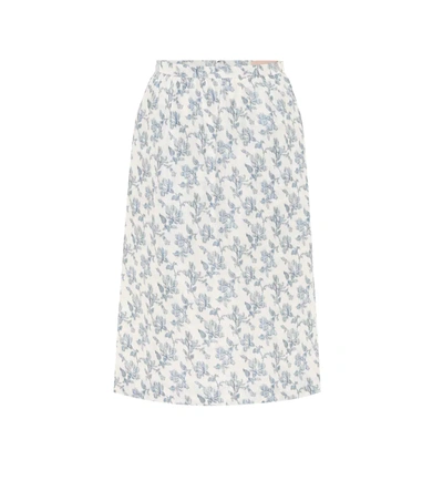 Brock Collection Floral-print Cotton-blend Faille Skirt