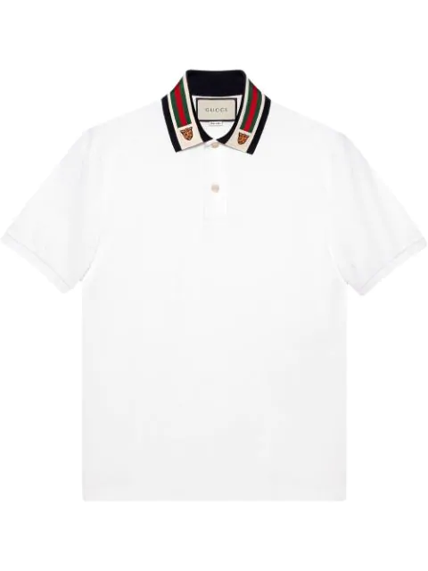 gucci shirt with tiger on collar