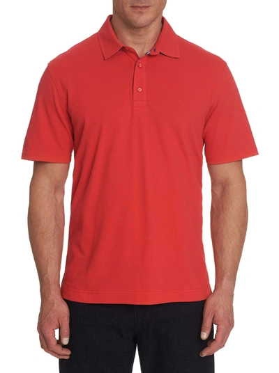 Robert Graham Active Ride Classic Fit Polo Shirt In Red