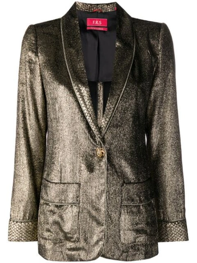 F.r.s For Restless Sleepers Kakia Metallic Fil Coupé Blazer