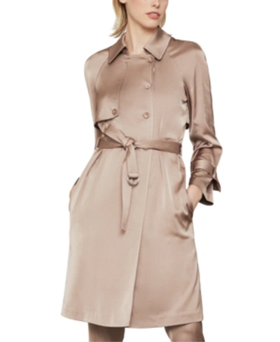 Bcbgmaxazria Belted Trench Coat In Stucco