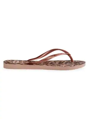 havaianas slim animal print flip flops