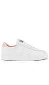 Superga Women's Comfleau Low-top Sneakers In White Light Pink