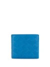 Bottega Veneta Intrecciato Billfold Wallet In Blue