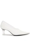 The Row Mesh Sock 60mm Pumps In White