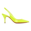 Christian Louboutin Clare Pointed Toe Slingback Pump In Citronnade