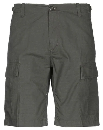 Carhartt Shorts & Bermuda Shorts In Military Green