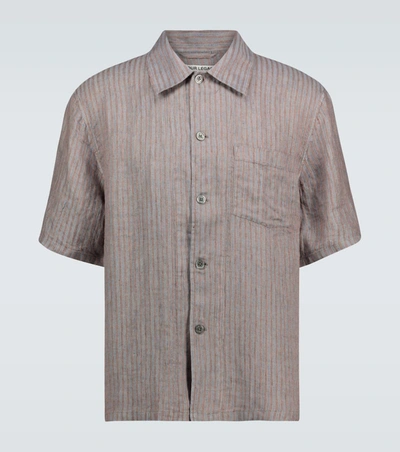 Our Legacy Box Short-sleeved Striped Shirt In Multicoloured
