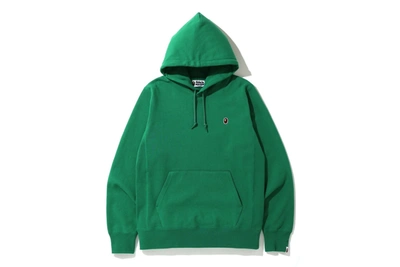 Pre-owned Bape  One Point Pullover Hoodie Green