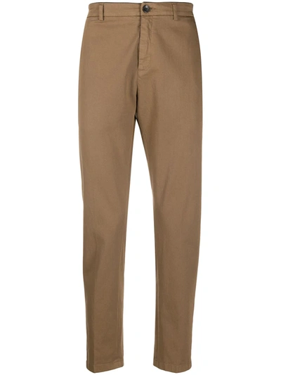 Department 5 Prince Pleat Detail Chino Trousers In Dark Beige