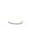 Familiar Kids' Gingham-trimmed Sunhat In White