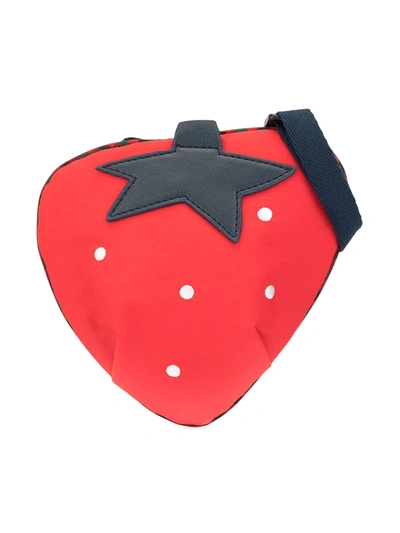 Familiar Kids' Strawberry Shoulder Bag In Red