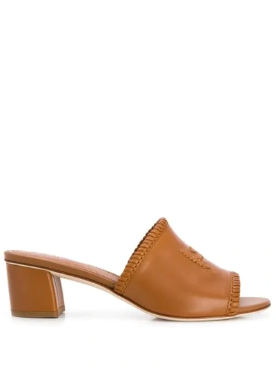 Tod's Sandals In Brown Leather