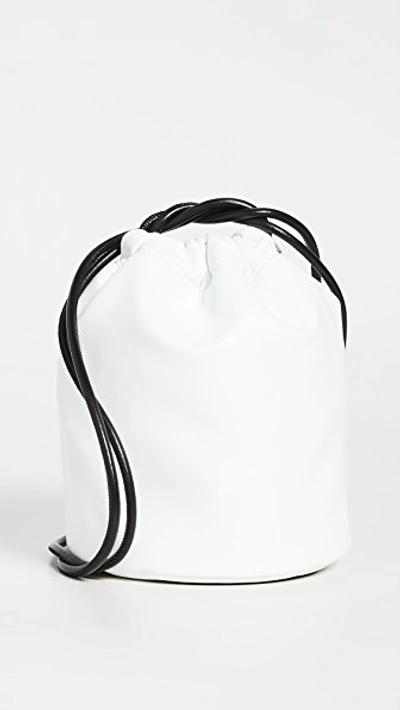 Mm6 Maison Margiela Mm6 Logo Bucket Bag In White