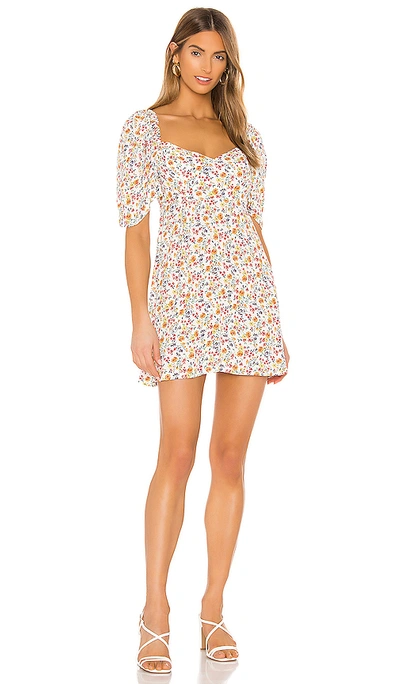 Flynn Skye Daisy Mini Dress In Spring Garden