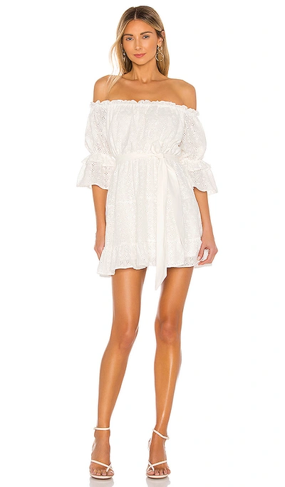 The Jetset Diaries Vivienne Mini Dress In White