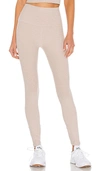 Beyond Yoga Spacedye High Waisted Midi Legging In Sand Swept & Desert Suede