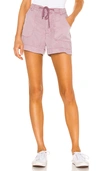 Yfb Clothing Milo Short In Orchid Pigment