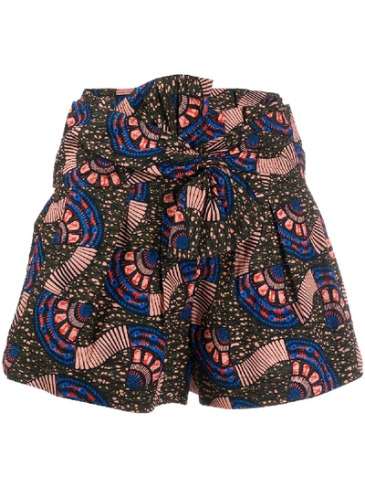 Ulla Johnson Paloma Printed Shorts In Green