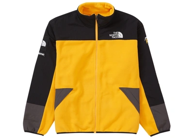 Pre-owned Supreme  The North Face Rtg Fleece Jacket Gold