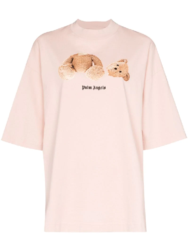 palm angels t shirt pink bear