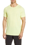 Alo Yoga The Triumph Crewneck T-shirt In Shock Yellow