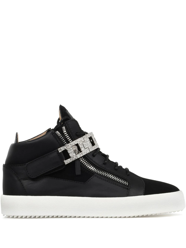 Giuseppe Zanotti Kriss Mid-top Sneakers In Black | ModeSens