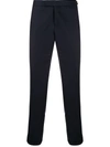 Thom Browne Super 120s Twill Side Tab Trousers In Blue