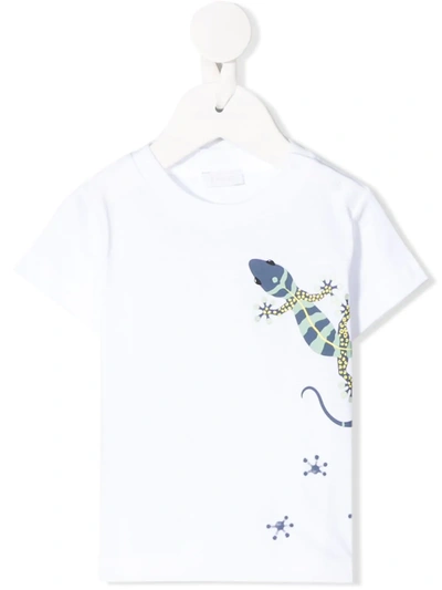 Il Gufo Babies' Printed Crew-neck T-shirt In White