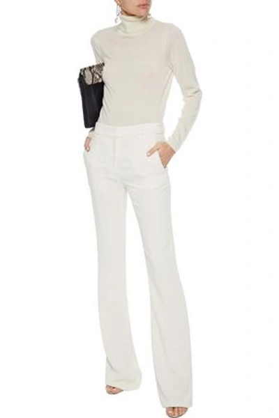 Victoria Beckham Cady Flared Pants In White