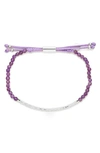 Gorjana Power Gemstone Bracelet In Tranquility/ Amethyst/ Silver