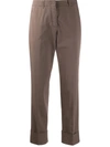 Peserico Relaxed Tailored Trousers In Brown
