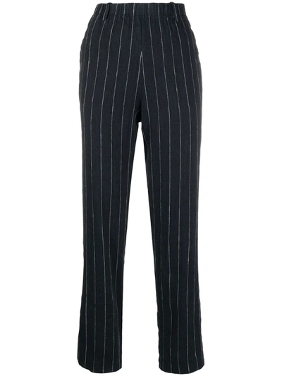 Forte Forte Pinstriped Trousers In Black