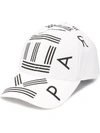 Kenzo Logo Print Cap In White