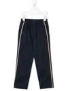 Tommy Hilfiger Junior Kids' Rainbow Stripe-embellished Trousers In Blue