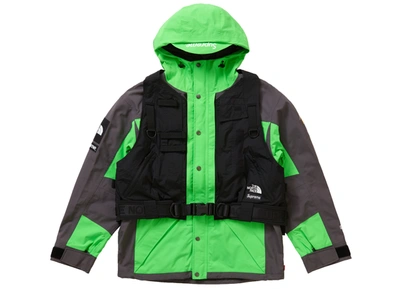 Pre-owned Supreme The North Face Rtg Jacket + Vest Bright Green
