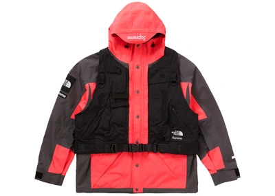 Pre-owned Supreme The North Face Rtg Jacket + Vest Bright Red