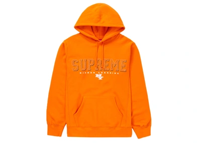 Pre-owned Supreme  Gems Hooded Sweatshirt Orange