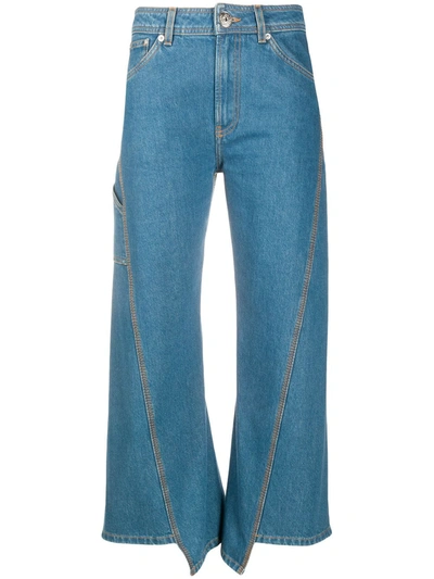 Lanvin High-waist Wide-leg Jeans In Blue