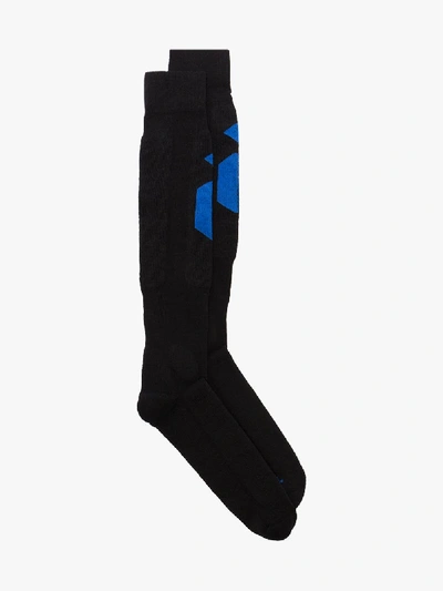 Peak Performance Black And Blue Pro Ski Socks