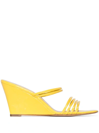 Kalda Yellow Simon 70 Leather Wedge Sandals