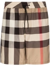 Burberry Guildes Vintage Check Swim Shorts In Schwarz