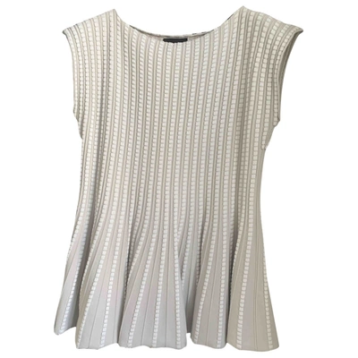 Pre-owned Emporio Armani Beige Viscose Top