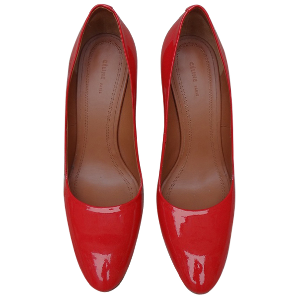 celine red shoes